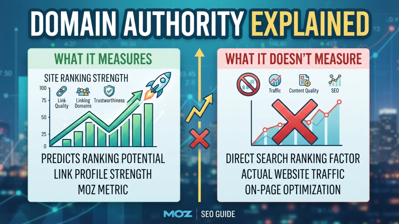 Domain Authority Explained: What It Actually Measures (and What It Doesn't)